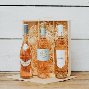 Trio : French Provence Roses in Wooden Gift Box